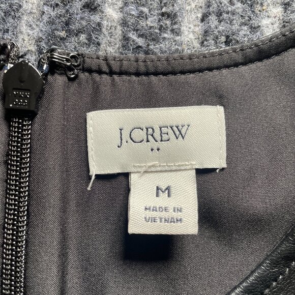 J. Crew Faux Leather Tank Top Size M, Fully Lined, Zip Back - Picture 4 of 7